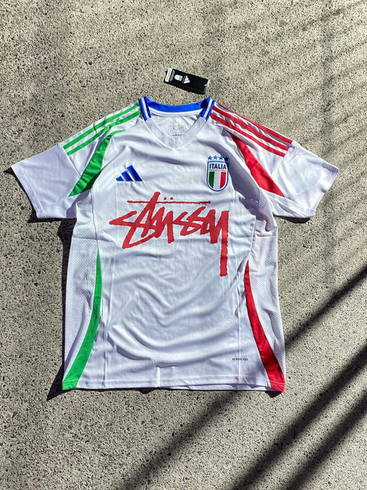 ITALIE X STUSSY - MAILLOT BLANC