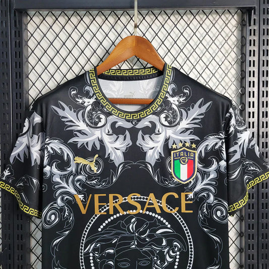 ITALIE 2023 CONCEPT VERSACE NOIR MAILLOT DOMICILE