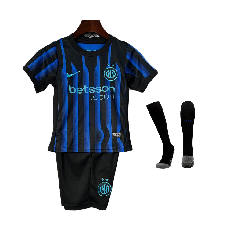 INTER MILAN F.C 2025/26 YOUTH HOME FULL KIT