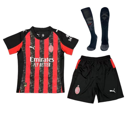 AC Milan F.C 2025/26 YOUTH HOME FULL KIT