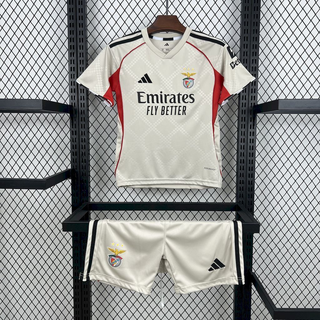 Benfica 2025/26 Away Kids Kit